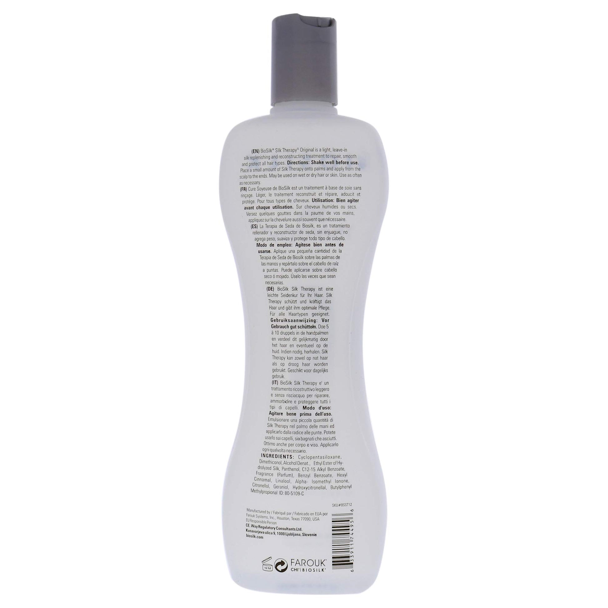 White Smoke Silk Therapy Serum by Biosilk for Unisex - 12 oz Serum
