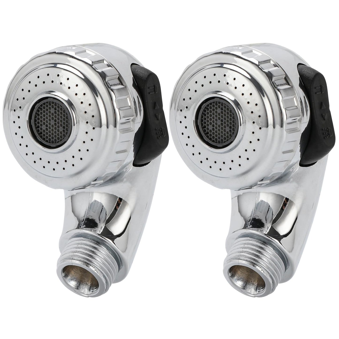 White Smoke LukLoy 2 Pack Salon Shampoo Bowl Sprayer Head – Side Control 2-Mode Switch, High-Pressure Professional Standard G1/2 Handheld Faucet Sprayer Replacement for Salon Sink Hose, Spa & Pedicure Chairs