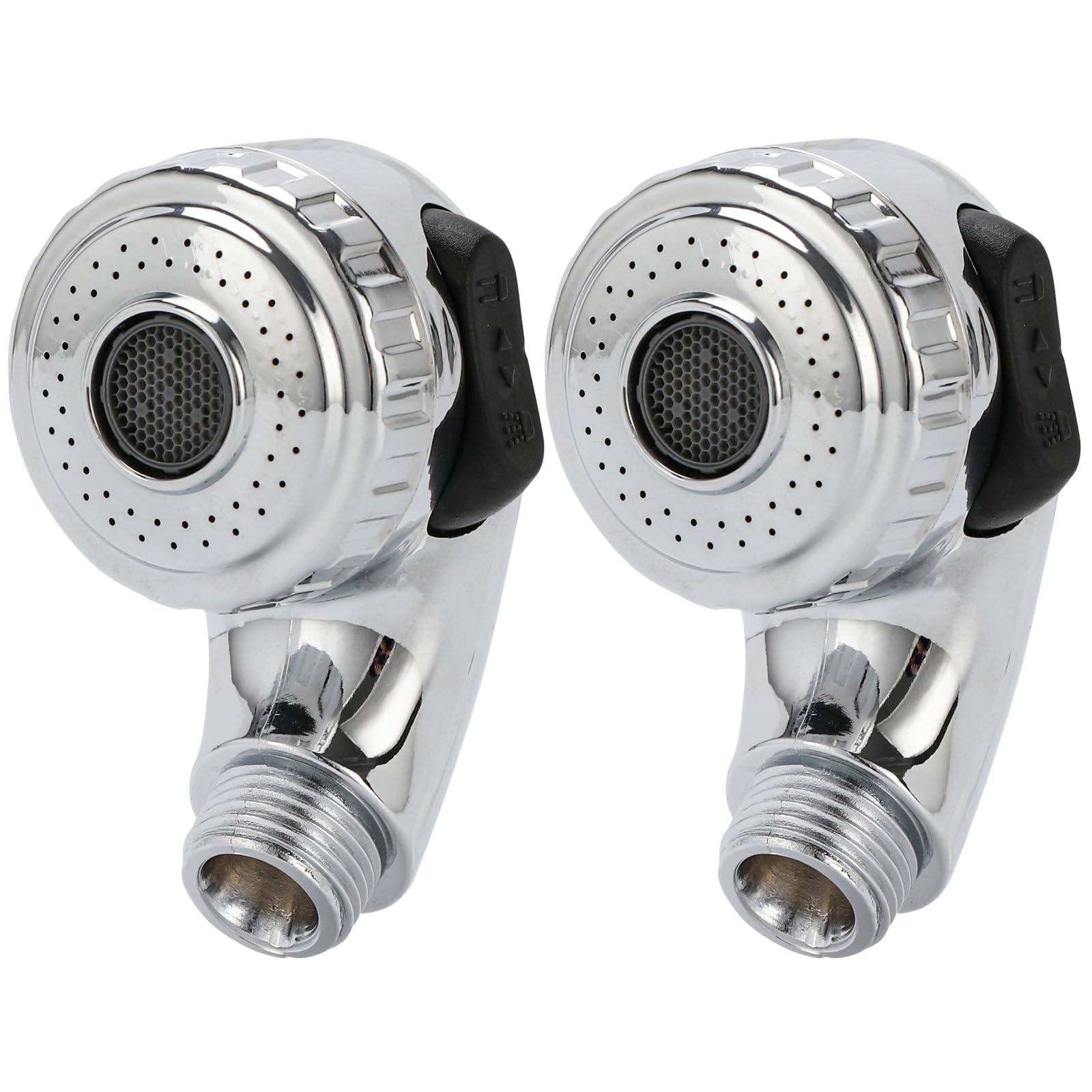 White Smoke LukLoy 2 Pack Salon Shampoo Bowl Sprayer Head – Side Control 2-Mode Switch, High-Pressure Professional Standard G1/2 Handheld Faucet Sprayer Replacement for Salon Sink Hose, Spa & Pedicure Chairs