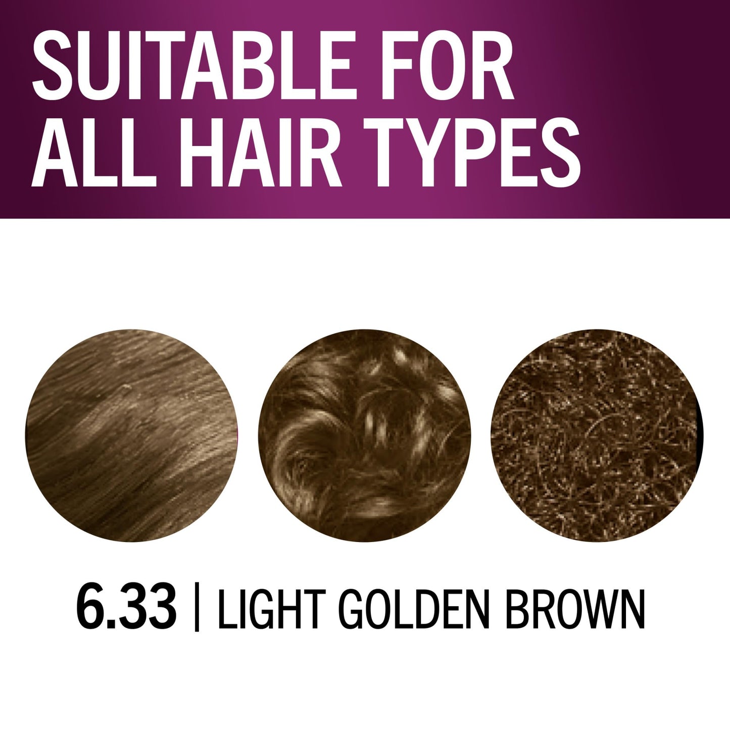 White Smoke Schwarzkopf Keratin Permanent Hair Dye Cream, 6.33 Light Gold Brown, Professional Quality Color for Up to 100% Gray Coverage, Bond Enforcing System