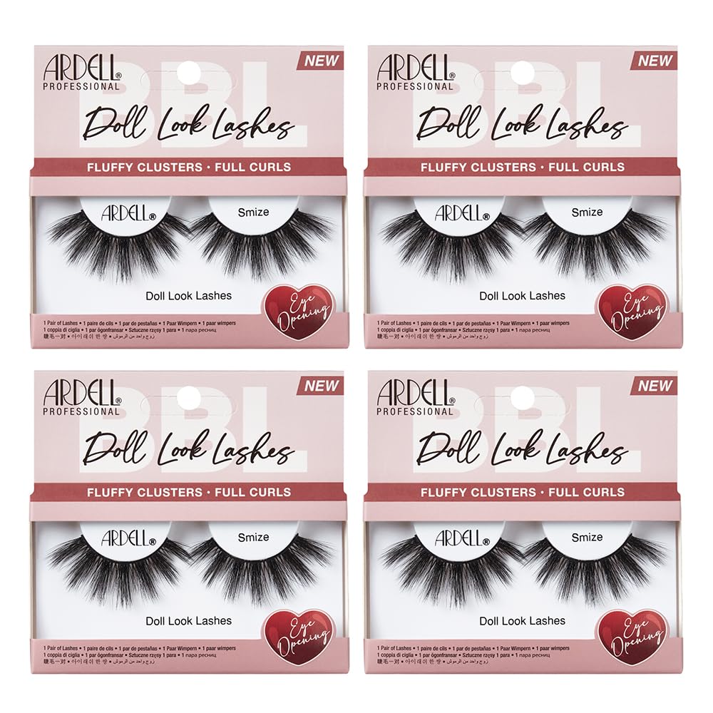 White Smoke Ardell Doll Look Lashes Smize, 4 Pack