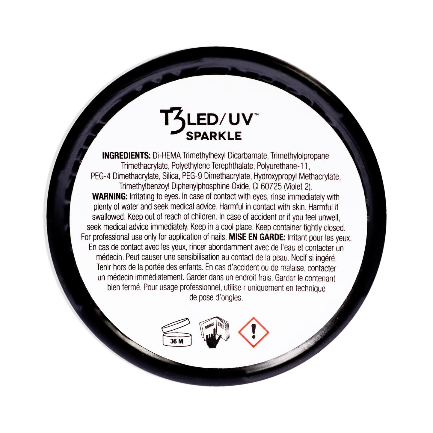 White Smoke Cuccio Pro T3 LED/UV Cool Cure Versatility Gel - Self-Levelling - Incredibly Flexible - Strong Adhesion - High Shine Finish - Fast Application - Quick Cure - Gold Dust - 1 Oz Nail Gel