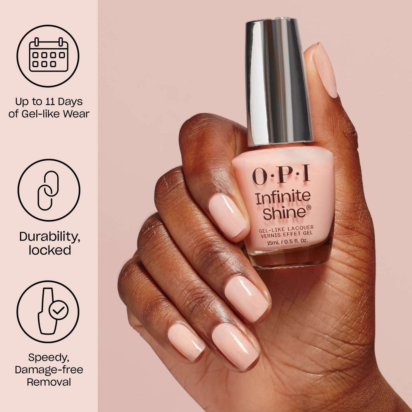 Gray OPI Infinite Shine It’s a Girl | Opaque Bright Yellow Crème Long Wear Gel Like Nail Polish | Vegan, Long Lasting, Streak Free
