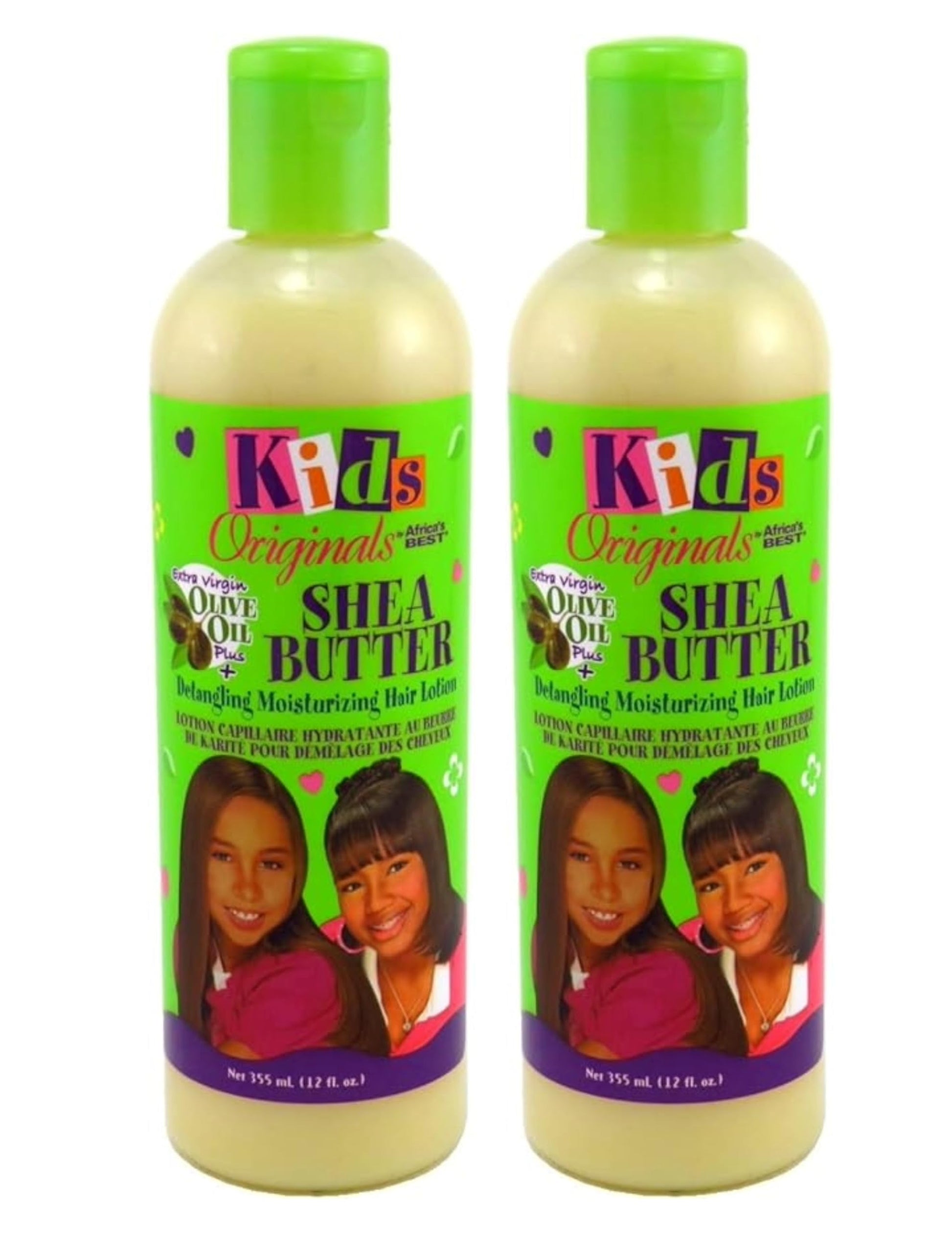 White Smoke Africas Best Kids Orig Lotion Shea Butter Detangling 12 Ounce (Pack of 2)