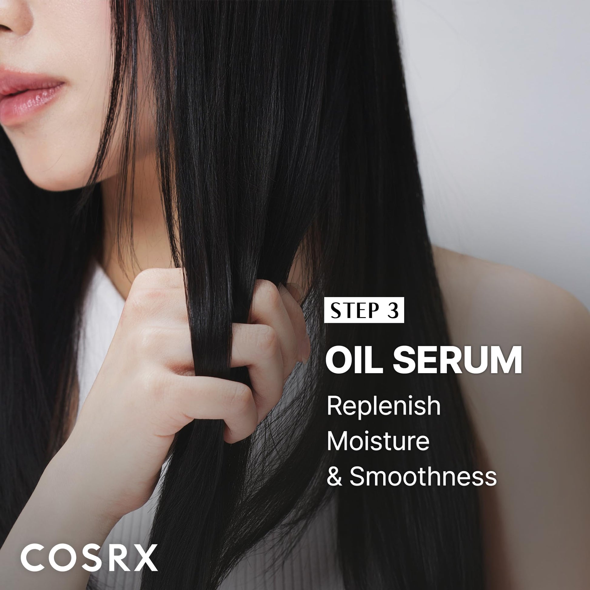 Black COSRX PEPTIDE-132 Hair Bonding Mini Kit – Travel-Size Shampoo & Treatment + Full-Size Oil Serum, Keratin Treatment Hair Gift Set for Damaged, Dry Hair, Scalp Treatment for Dandruff, Dry & Itchy Scalp