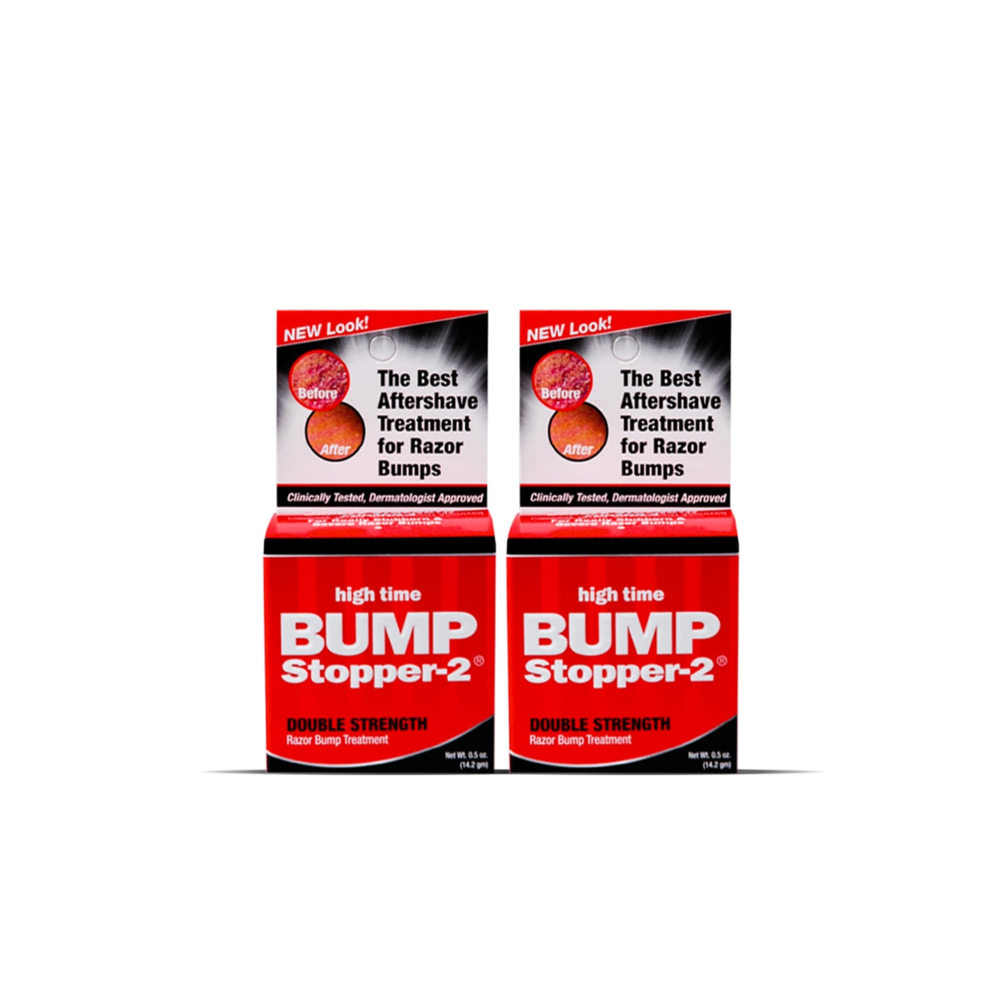 White Smoke High Time Bump Stopper 2 Double Strength Ingrown Hair Cream for Face and Body | Aftershave Lotion for Men and Women | Razor Bump Balm | 0.5 OZ (2 Pack)