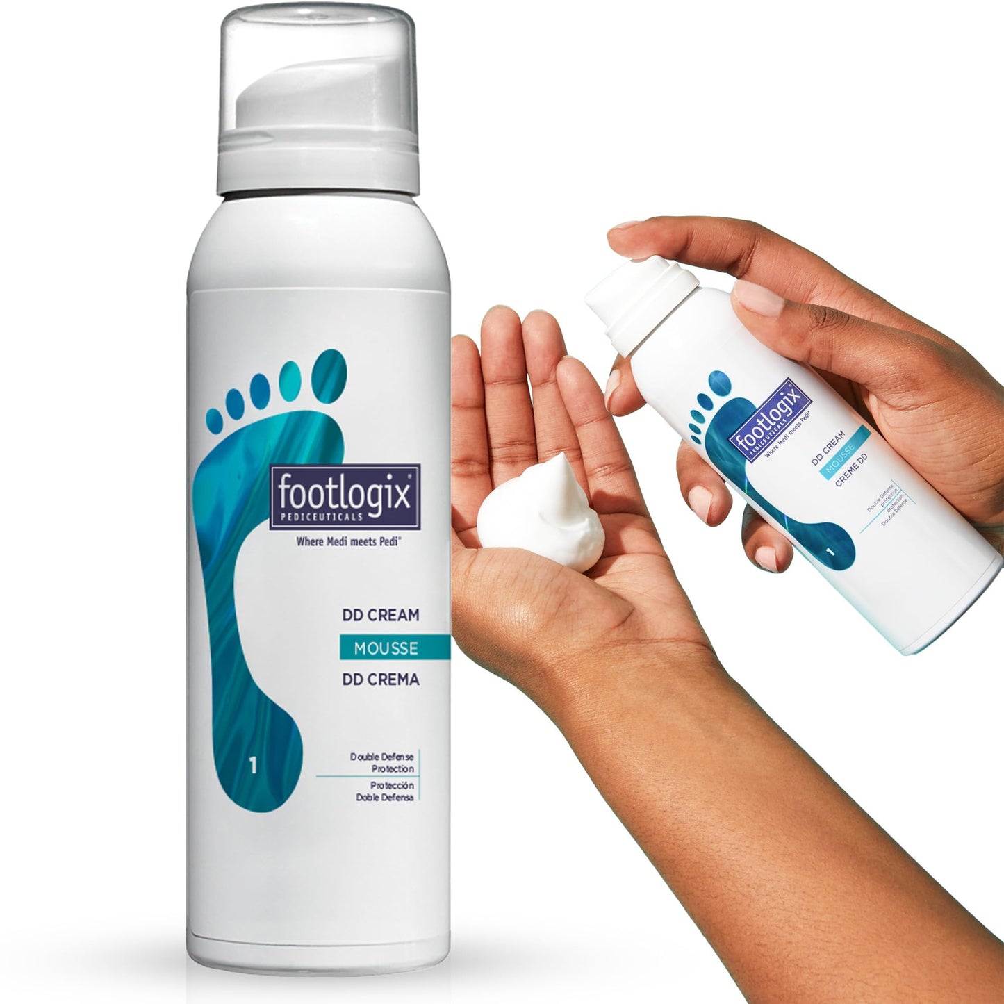 White Smoke FOOTLOGIX DD Cream Mousse, White, 4.23 Ounce