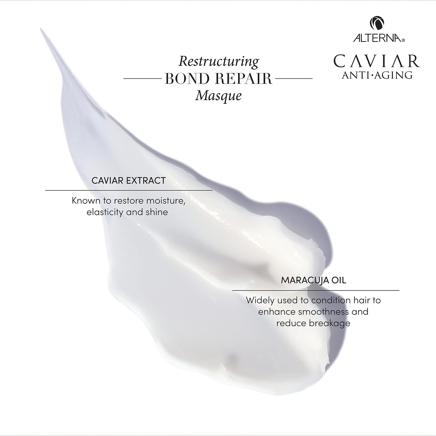 White Smoke Alterna Haircare Caviar Anti-Aging Restructuring Bond Repair Masque, 2 Count