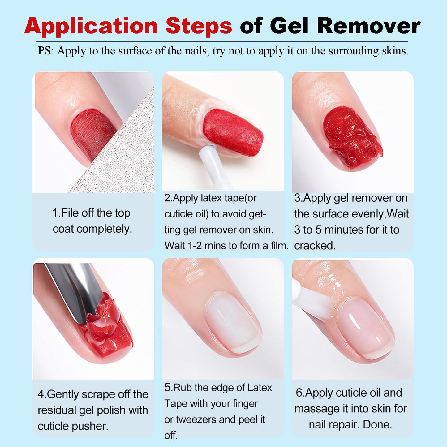 White Smoke Gel Polish Remover, Gel Remover Kit Includes Cuticle Oil for Nail & Nail Polish Remover Tool No Soaking or Wrapping Removes Gel Polish in 2-5 Minutes