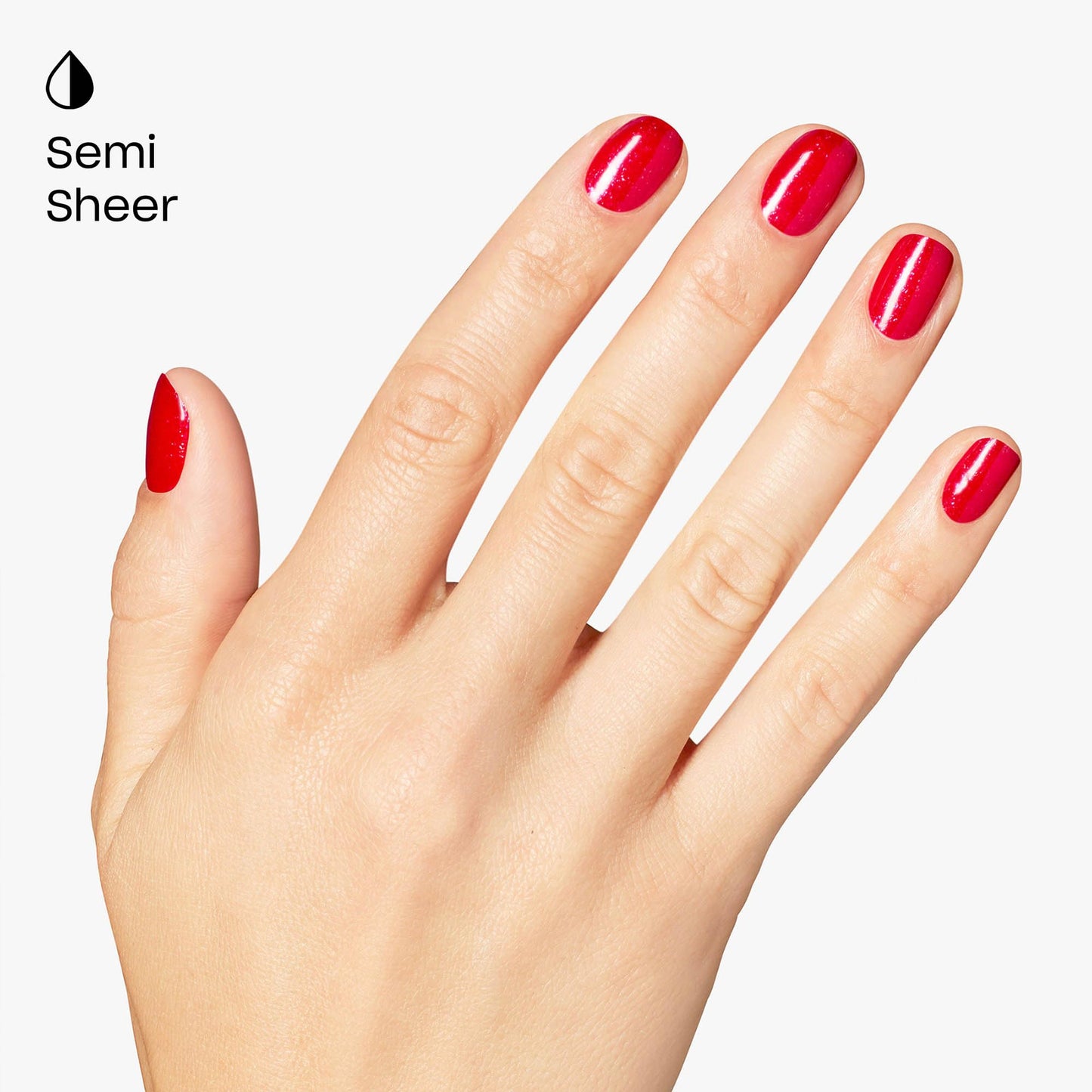 White Smoke OPI Nail Lacquer Big Apple Energy | Semi-Sheer Bright Scarlet Red with Shimmer Chip Resistant Nail Polish | The New OPIcons Collection | Spring 2026