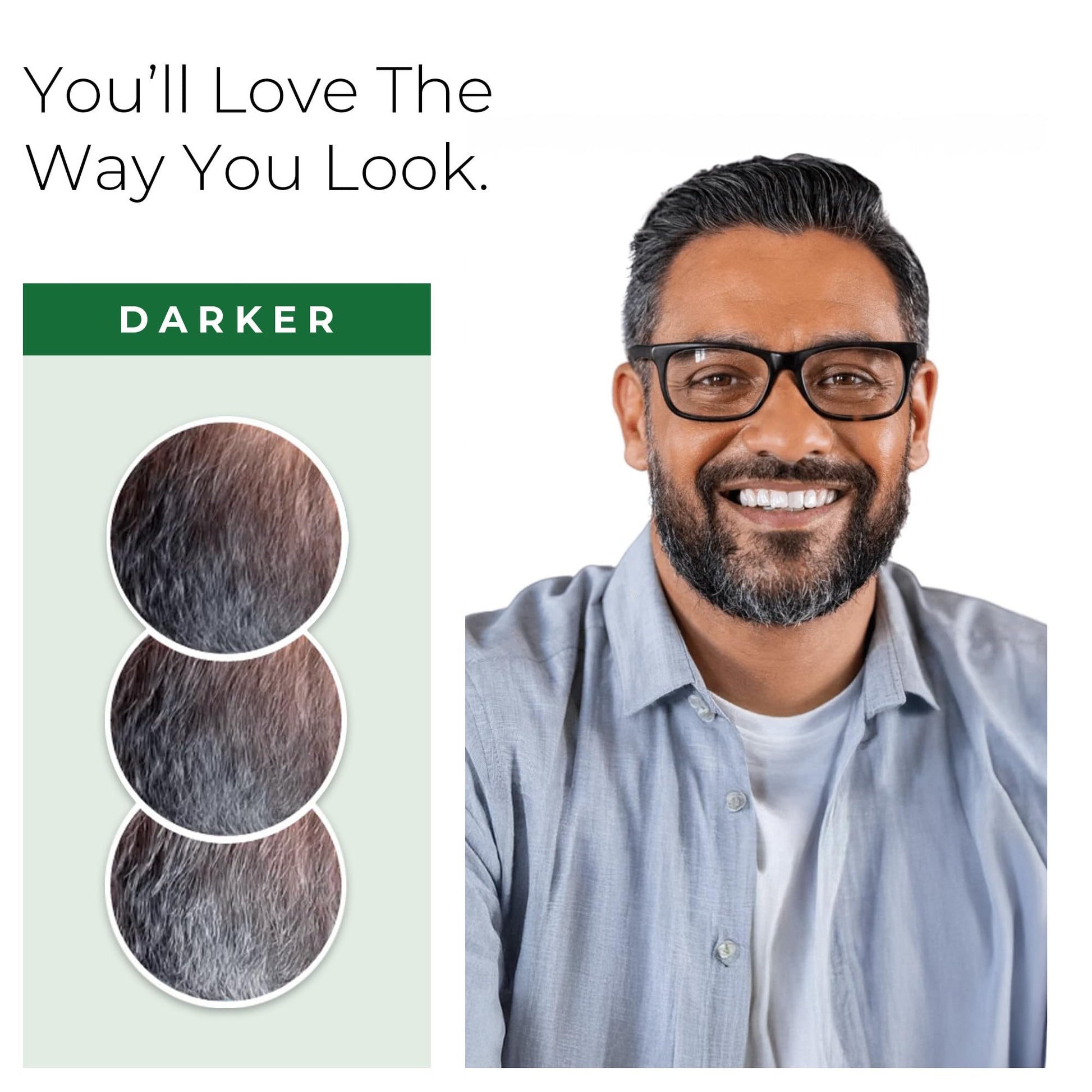 White Smoke Simpler Partial Coverage Men's Hair Color Color Box - Permanent Beard and Mustache Dye - Ammonia-Free Beard Hair Dye — Fast Gray Blending — Salt & Pepper Look - Darker Shades