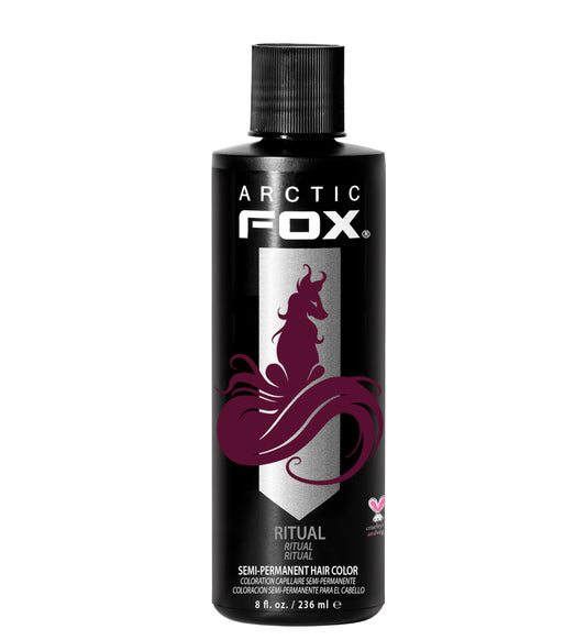 Black ARCTIC FOX Vegan and Cruelty-Free Semi-Permanent Hair Color Dye (8 Fl Oz, RITUAL)