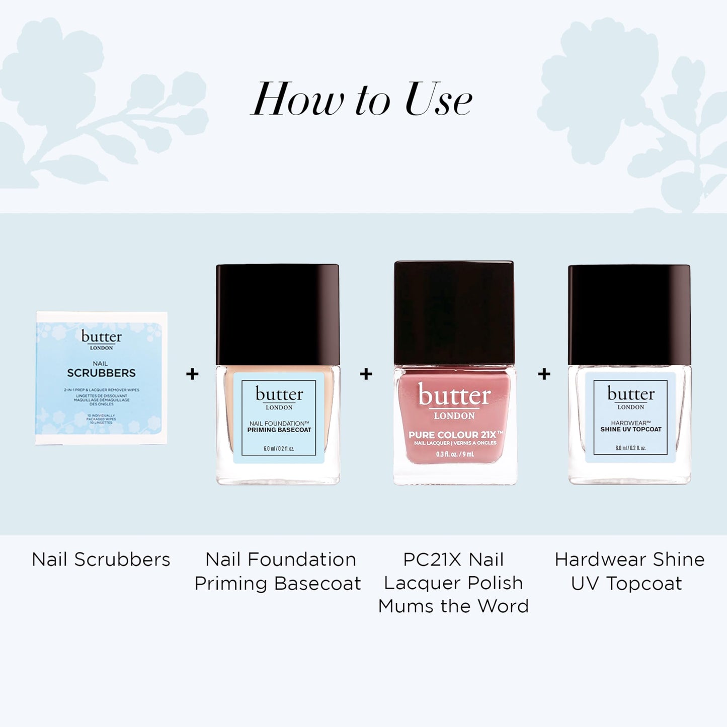 White Smoke Butter LONDON Nail Polish Remover Pads, Nail Scrubbers (10 Count) - 2-in-1 Prep & Lacquer Remover Nail Wipes - Travel-Friendly Gel Fingernail Polish Remover - Cruelty-Free, Paraben-Free & Gluten-Free