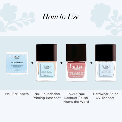 White Smoke Butter LONDON Nail Polish Remover Pads, Nail Scrubbers (10 Count) - 2-in-1 Prep & Lacquer Remover Nail Wipes - Travel-Friendly Gel Fingernail Polish Remover - Cruelty-Free, Paraben-Free & Gluten-Free