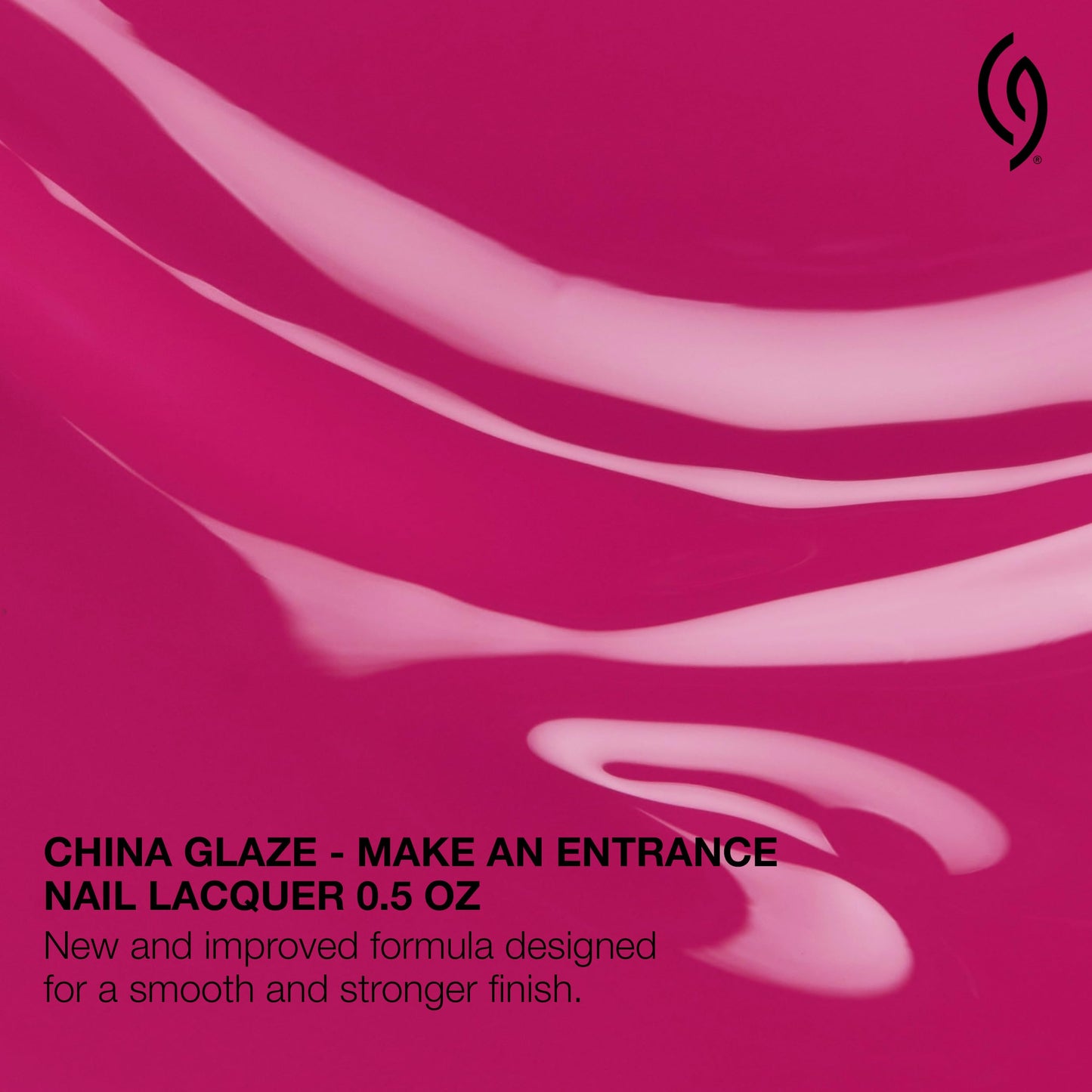 Maroon China Glaze CG Nail Lacquer Make an Entrance – Deep Fuchsia Nail Polish, Quick Dry, Chip Resistant Glossy Finish for Salon & DIY Manicure, 0.5 fl oz