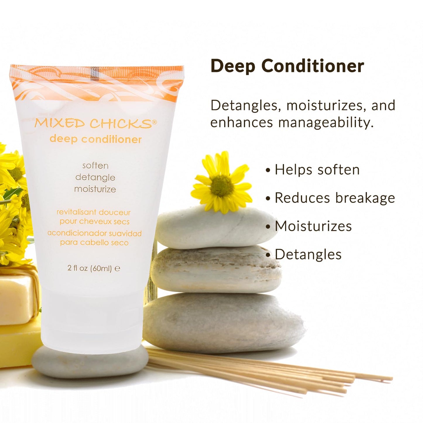 White Smoke Mixed Chicks Travel & Trial Pack - Shampoo, Deep Conditioner, Leave-in Conditioner, 2 fl. oz. each