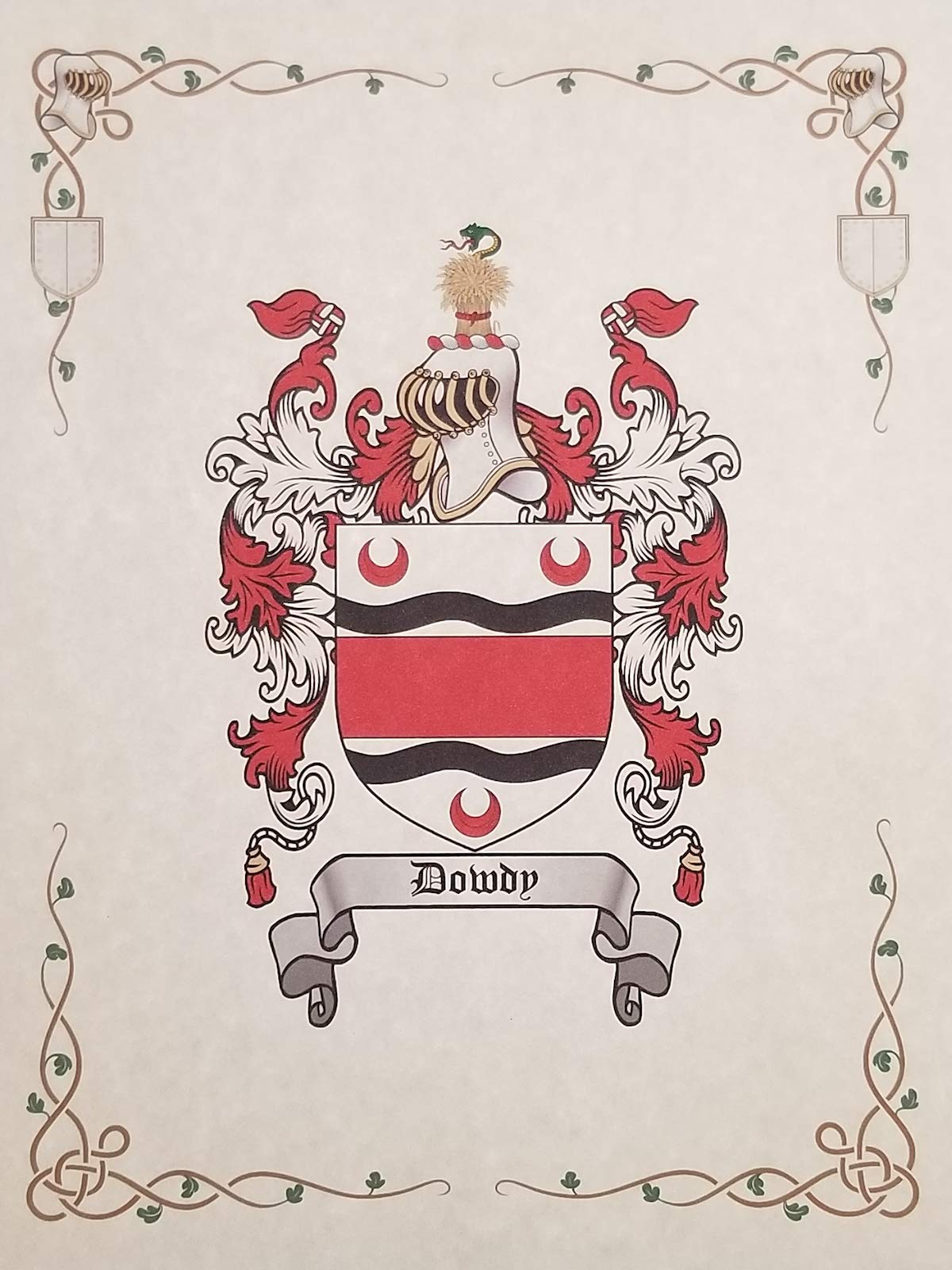 Light Gray Mr Sweets Lanza - Coat of Arms, Crest & History 3 Print Combo - Surname Origin: Italian Italy