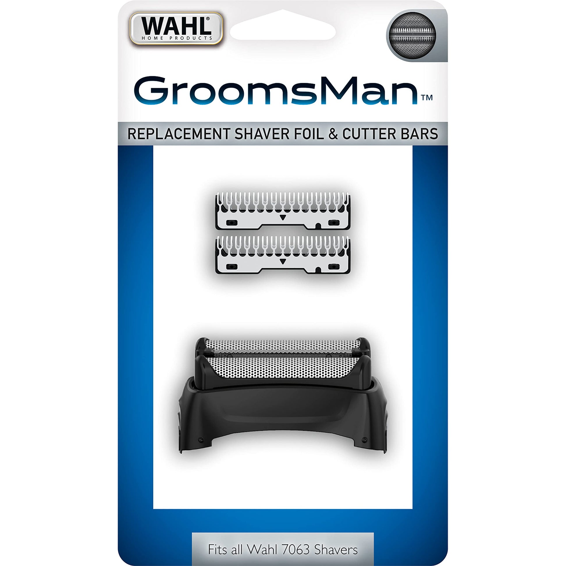White Smoke Wahl Groomsman Shaver Replacement Cutters and Head for 7063 Series, Black - Model 7046