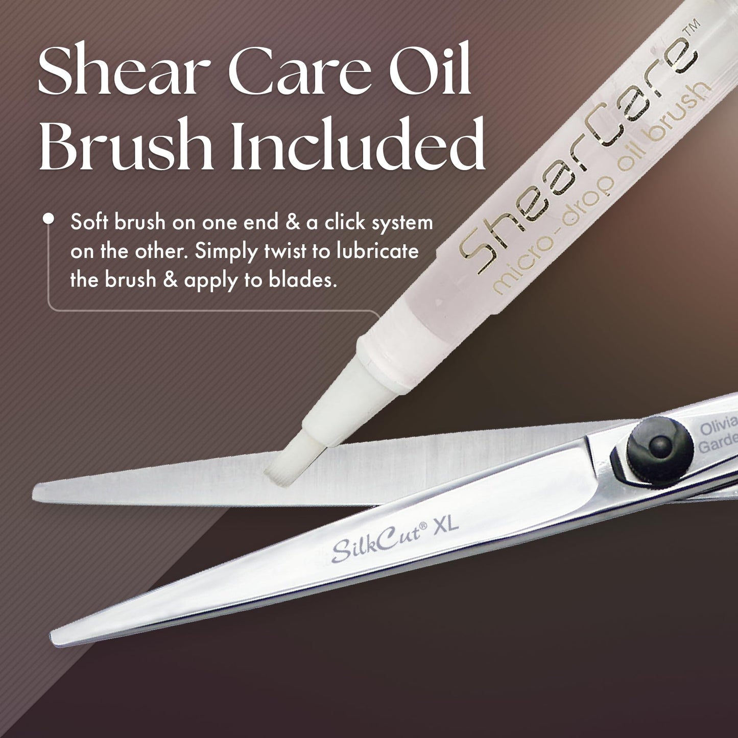 Dark Slate Gray Olivia Garden SilkCut Professional Hairdressing Barber Kit, XL, 6"