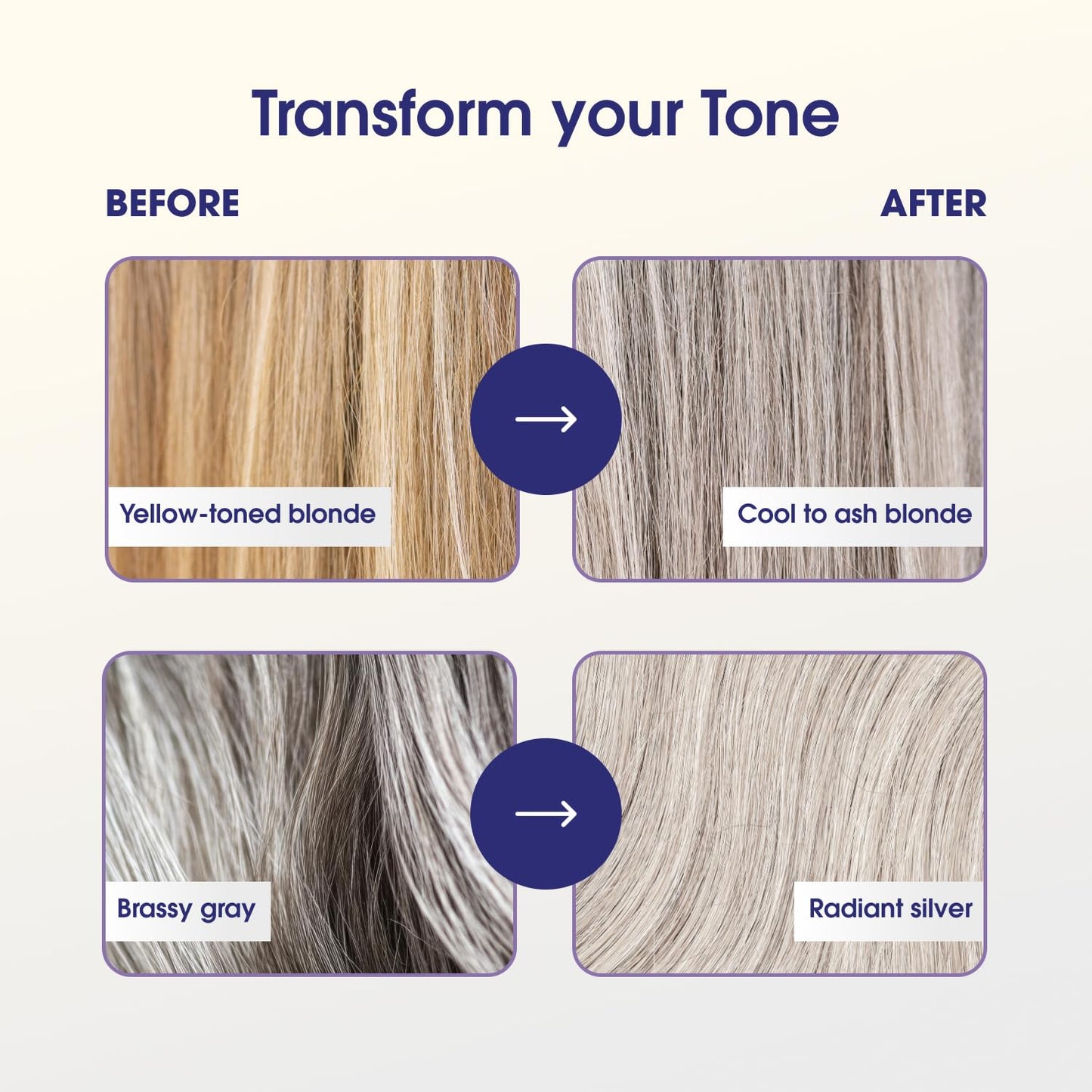 White Smoke One 'n Only Shiny Silver Purple Shampoo - Argan Oil Toning Hair Shampoo for Blonde, Gray, White & Highlighted Hair - Moisturizes, Brightens & Reduces Brassiness (1 Liter)