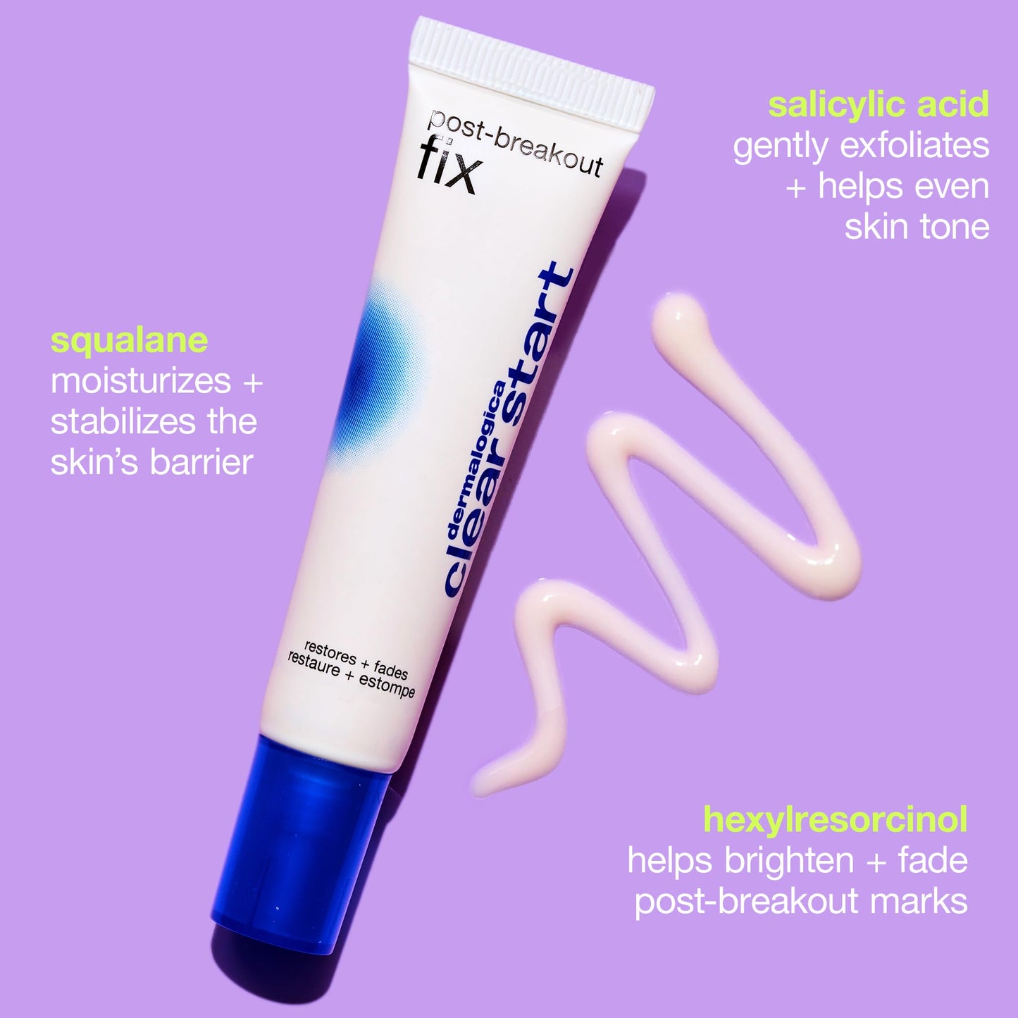 Plum Dermalogica Clear Start Post-Breakout Fix, Acne Dark Spot Treatment with Salicylic Acid, Squalene & Hexylresorcinol, Fade + Brighten Acne Marks