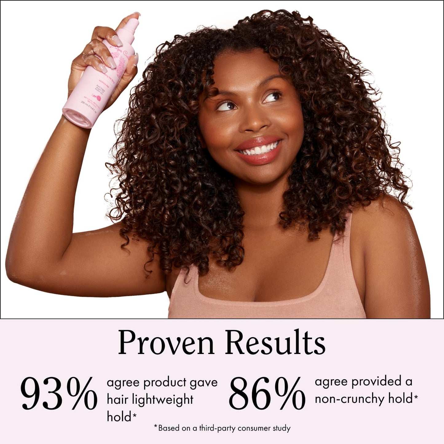 White Smoke Rizos Curls Alcohol-Free Curl Hair Spray – Flexible Hold, Volume & Frizz Control – Adds Shine & Bounce for All Hair Types Wavy, Curly, Coily 1a–4c – Sulfate, Paraben & Alcohol-Free