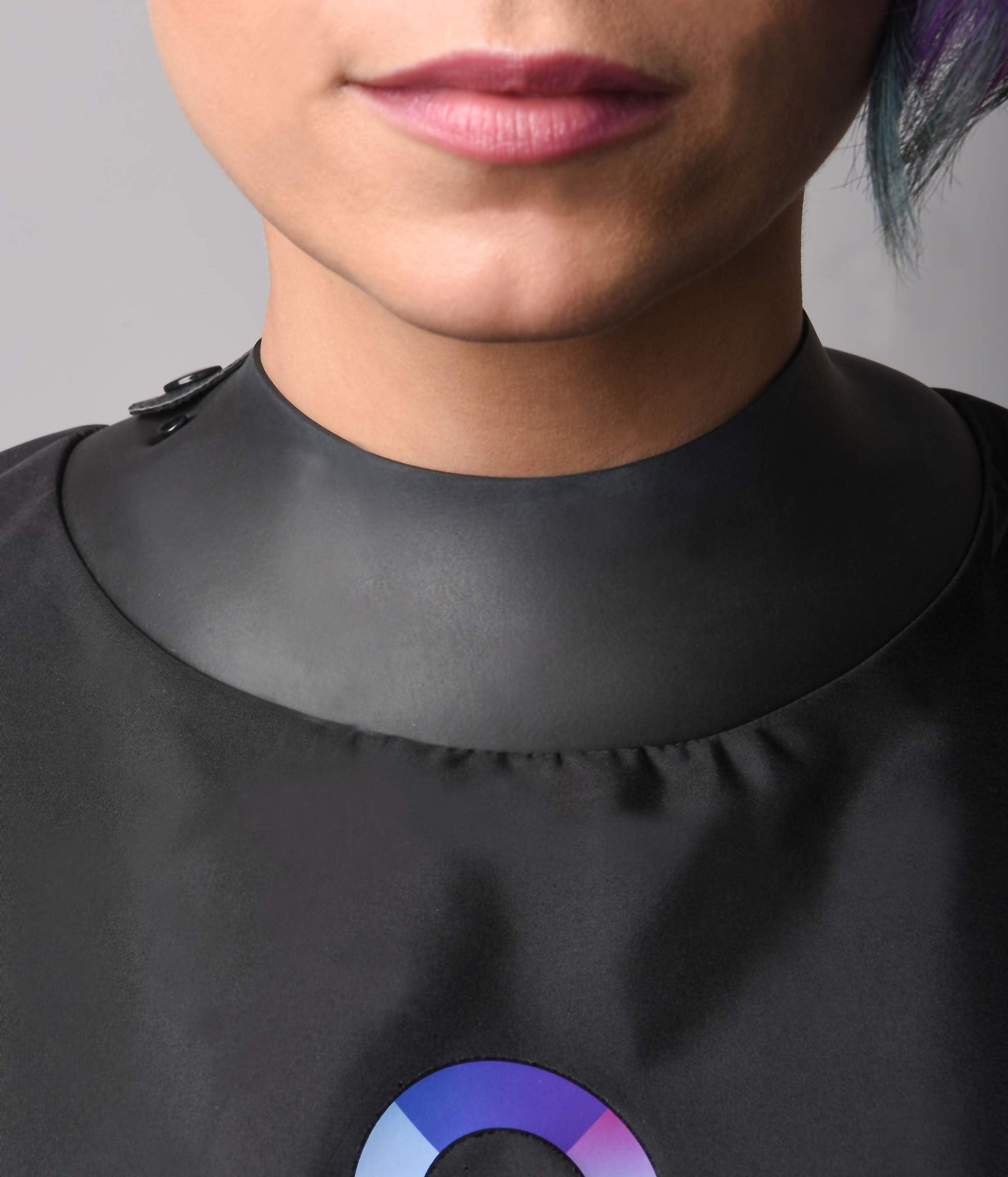 Dark Slate Gray FRAMAR Black Salon Cape – Shampoo Hair Cape, Salon Color Capes, Chemical Capes For Hairstylist, Hair Dressers Drape, Cosmetology Supplies, Barber Supplies - Snap Closure & Rubberized