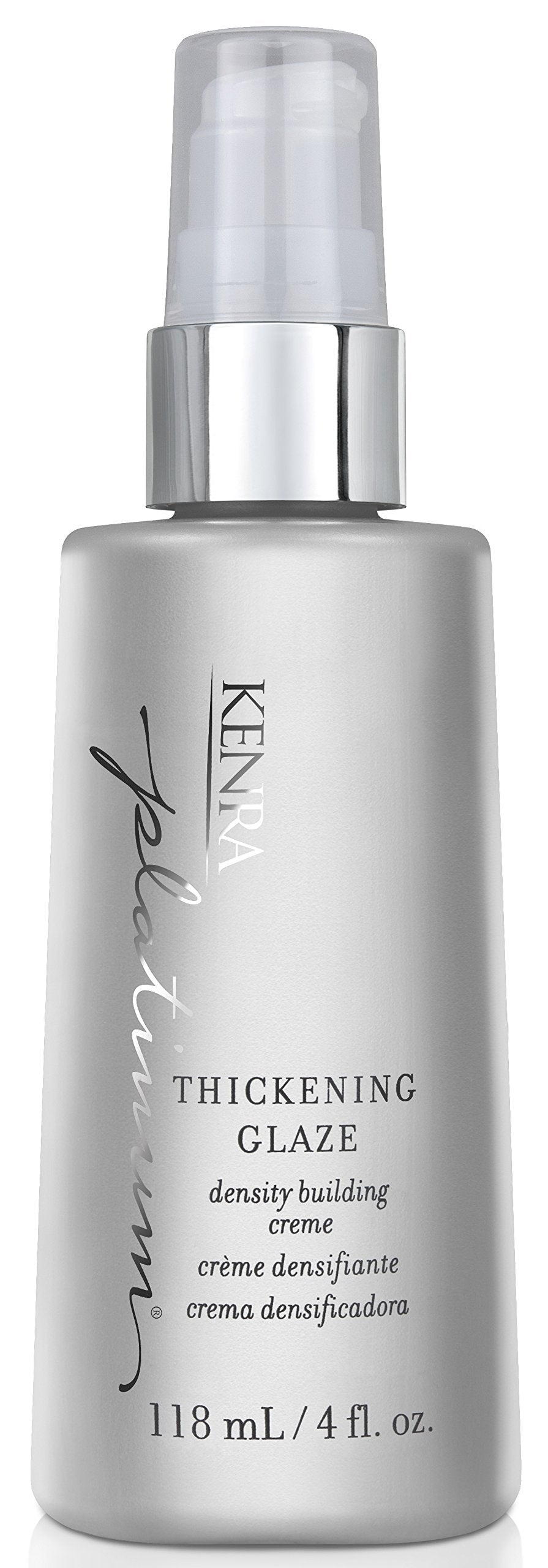 White Smoke Kenra Professional Platinum Thickening Glaze | Volumizing Styler | Adds Fullness & Body | Lightweight Conditioning | Density Building For Thick, Healthy-Looking Styles | All Hair Types | 4 fl. Oz