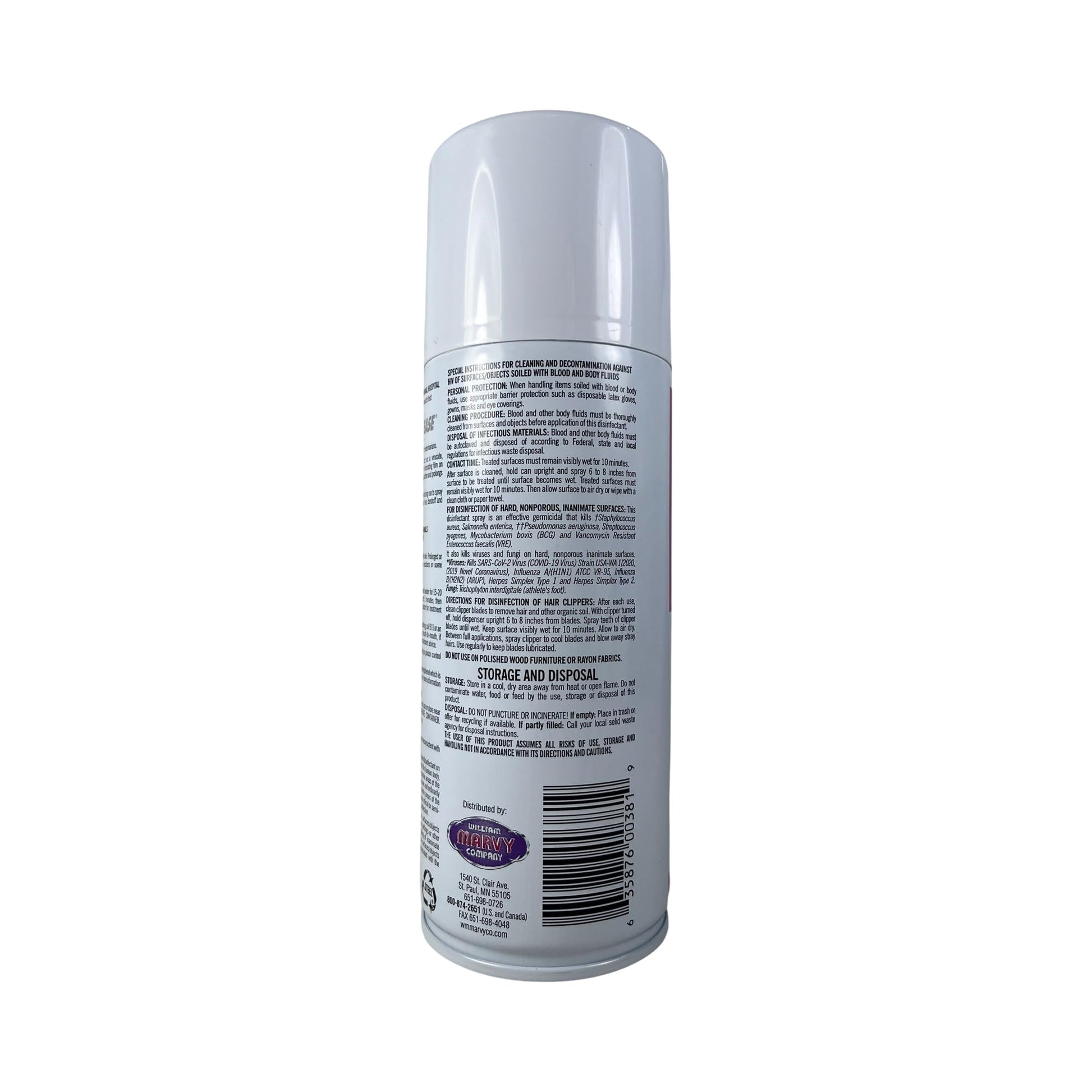 Dark Gray MAR-V-CIDE Clipper Ease Spray Disinfectant – 12 oz | Cleans, Cools, Lubricates & Disinfects Electric Clippers – Antibacterial, Antifungal, Anti-Rust Formula for Barbers & Stylists
