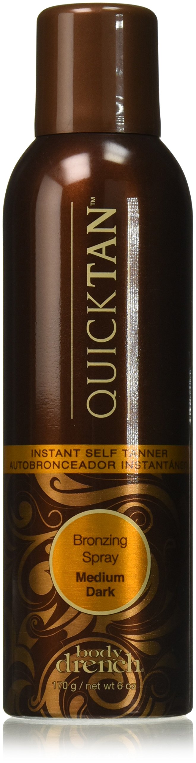 Black Body Drench Quick Tan Instant Self Tanning Spray, Medium Dark, 6 oz (Pack of 3)