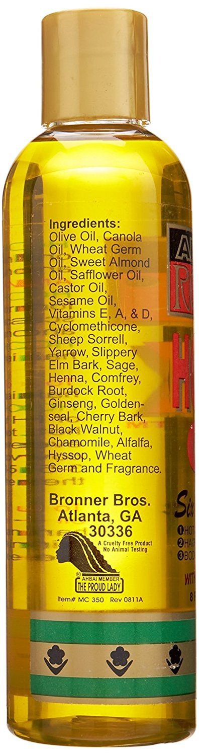 White Smoke African Royale Hot Six Hair Oil, 8 Ounce (Pack of 3)