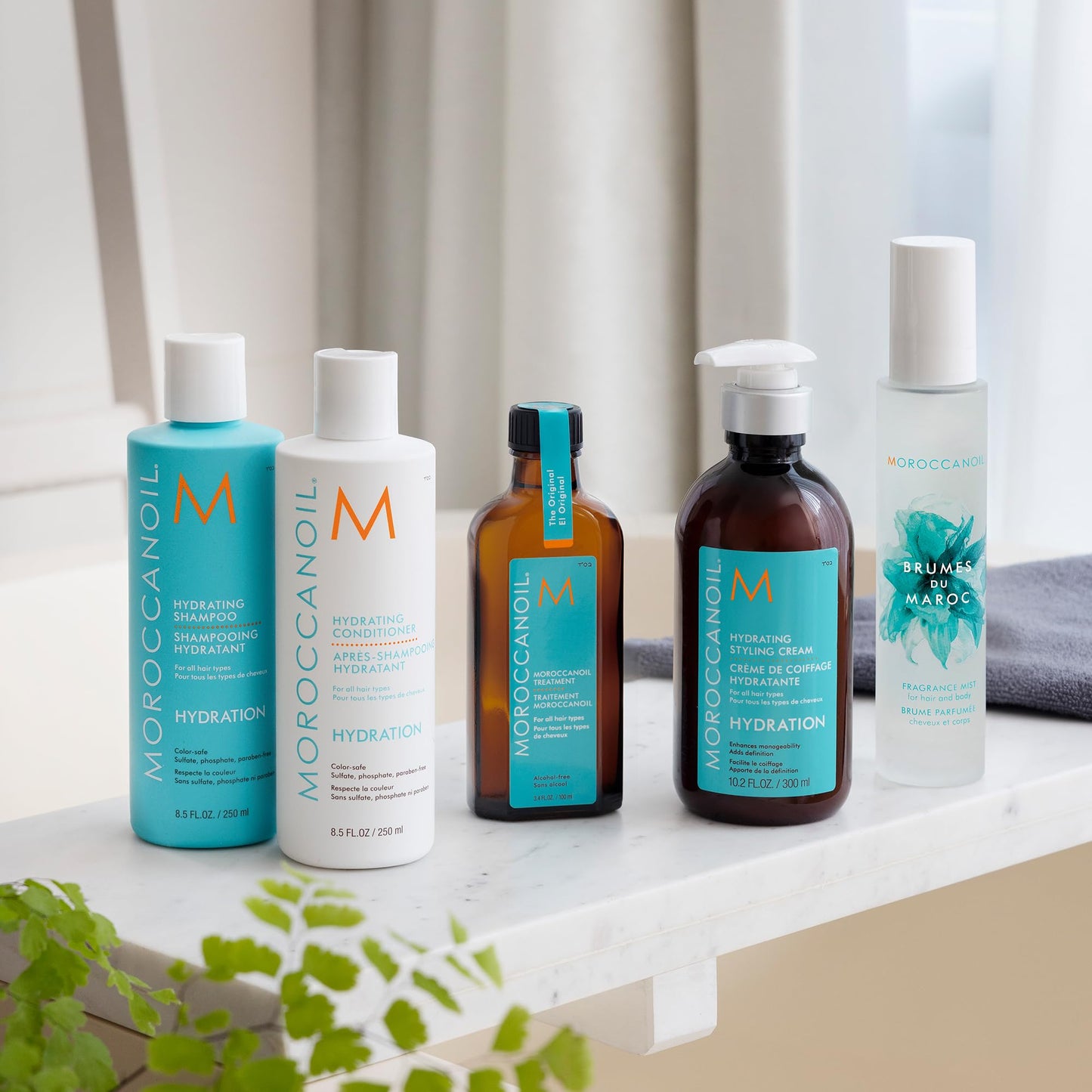Light Gray Moroccanoil Hydrating Styling Cream, 10.2 Fl. Oz.