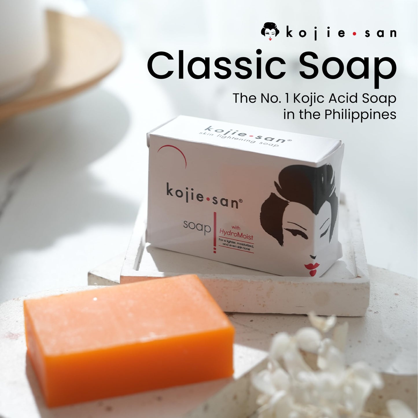 White Smoke Kojie San Orange Whitening Soap, 3 x 65 g