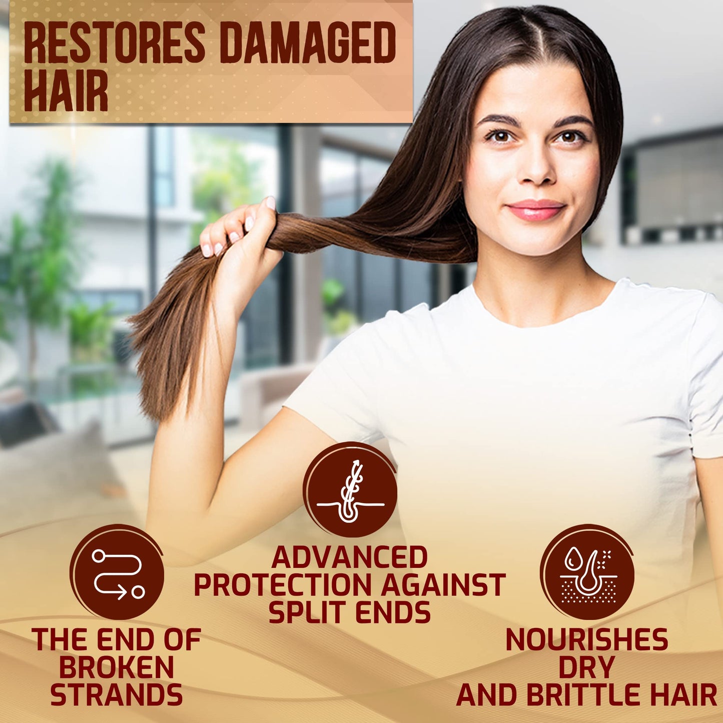 White Smoke Argan Oil Shampoo and Conditioner Set - Sulfate Free Moroccan Care with Keratin - For Curly, Straight, Dry and Damaged Hair - Moisturizing, Hydrating, Anti Frizz Salon Technology