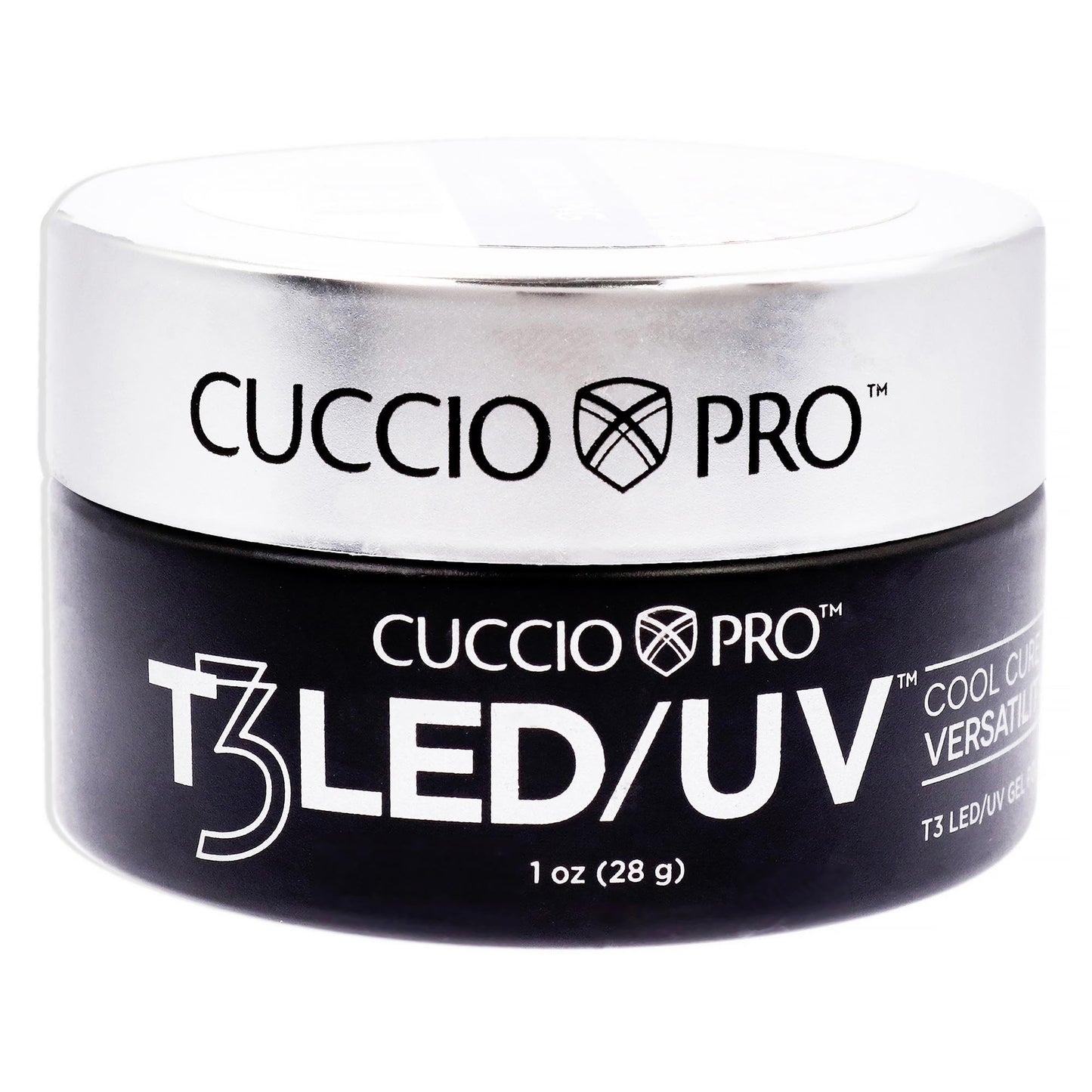 White Smoke Cuccio Pro T3 LED/UV Cool Cure Versatility Gel - Self-Levelling - Incredibly Flexible - Strong Adhesion - High Shine Finish - Fast Application - Quick Cure - Disco Bling - 1 Oz Nail Gel