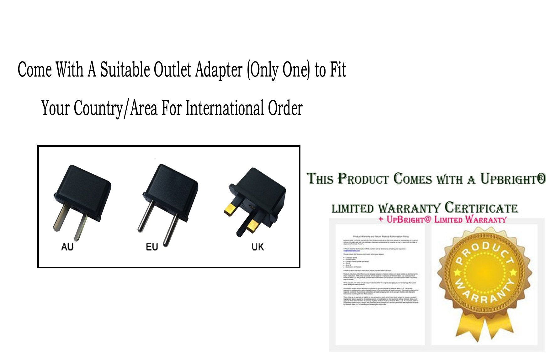 White Smoke UpBright 2Pin 5V AC/DC Adapter Compatible with Andis CNG-1 Article# 65915 Cord/Cordless Animal Cat Dog Pet Nail Grinder AN65915 Groomers Rechargeable E-TEK ZDJ050100US Lithium-ion Battery Charger 5VDC