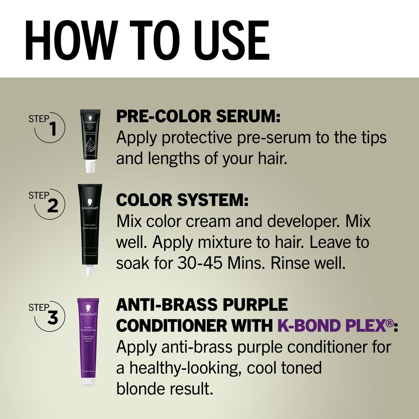 Dark Gray Schwarzkopf Keratin Blonde Hair Dye, 8.0 Medium Blonde, Professional Quality Permanent Hair Color, Bond Enforcing System, Pre-Color Serum & Purple Conditioner Included