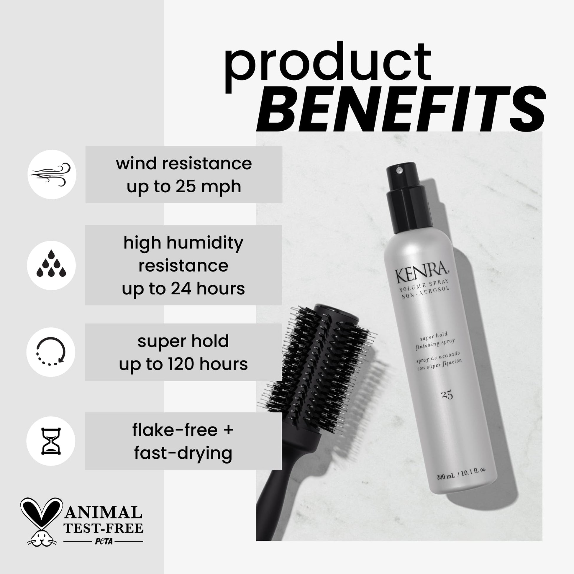 Lavender Kenra Professional Volume Spray Non Aerosol 25 | Super Hold Finishing Spray | High Humidity Resistance | Flake-Free and Fast-Drying | All Hair Types | 10.1 fl. oz