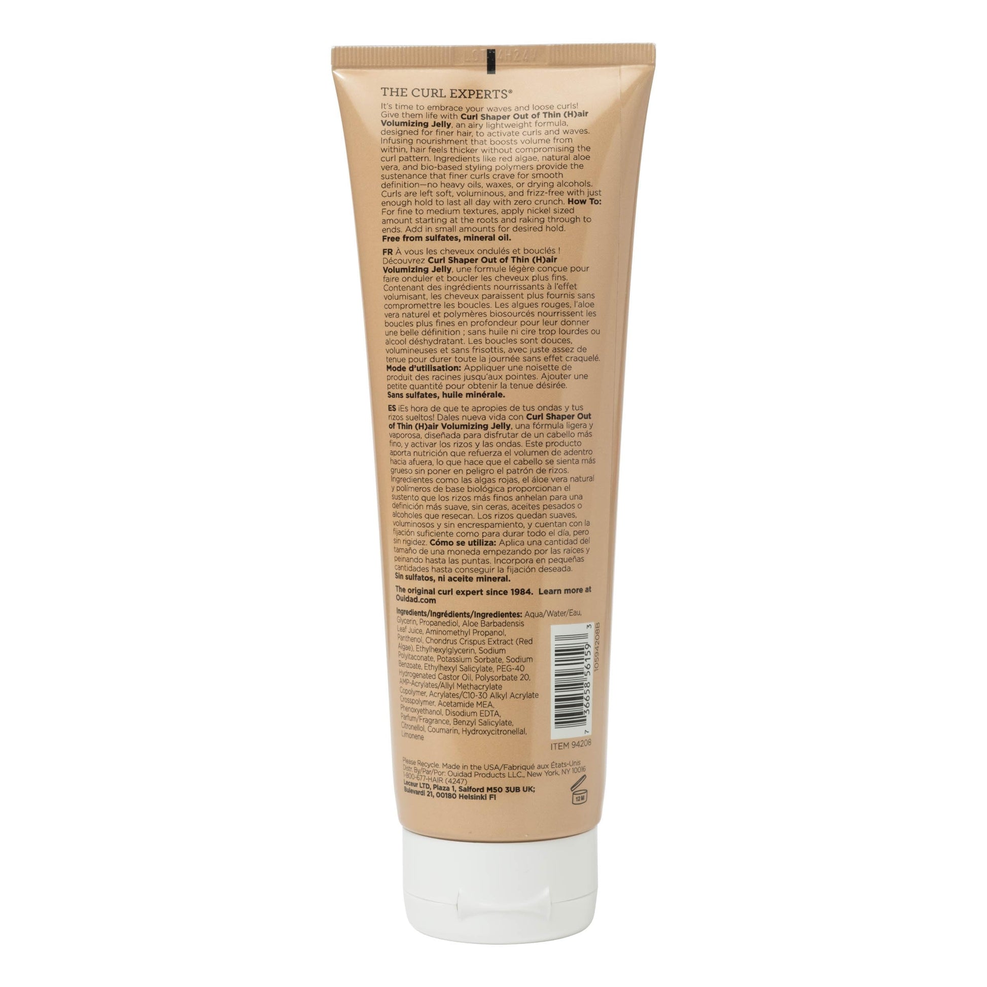 White Smoke OUIDAD Curl Shaper - Out Of Thin (H) air Volumizing Jelly, 8.5 oz.