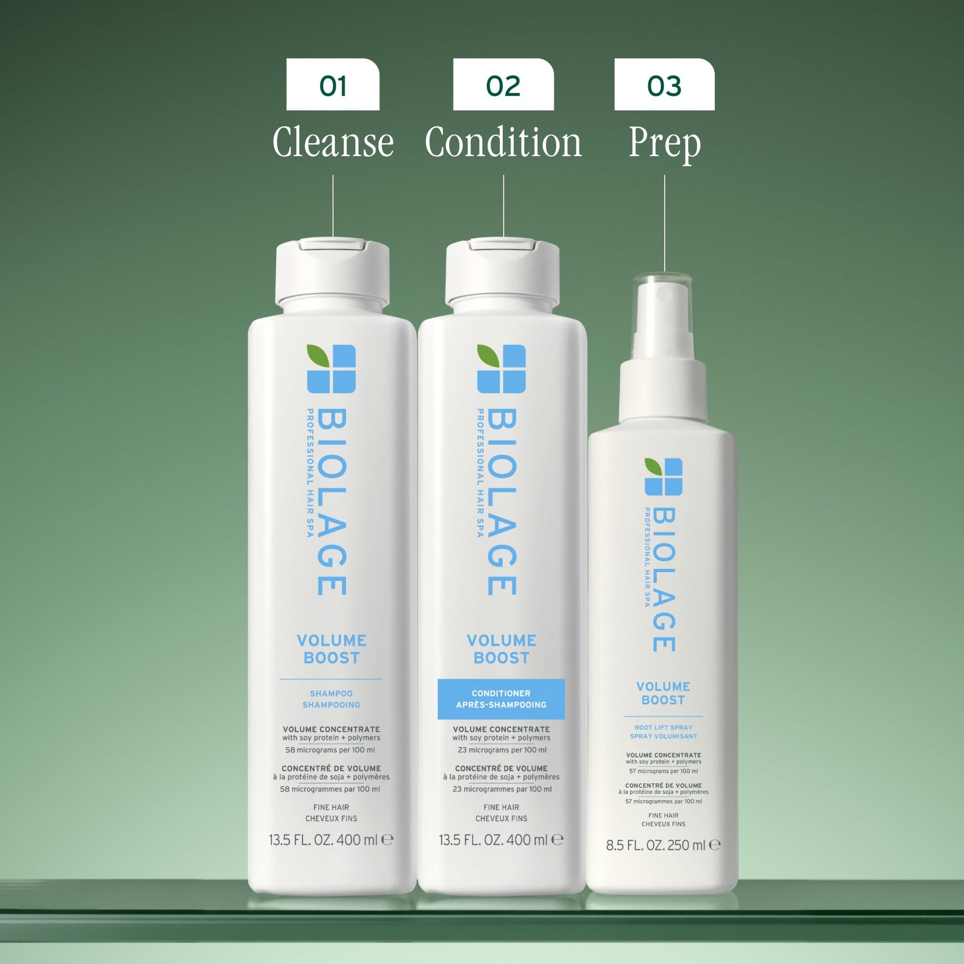 Dim Gray Biolage Volume Boost Shampoo - Long-Lasting Volume, Gently Cleanses, Adds Lightweight Shine To Fine Hair, Soy Protein & Polymers, Vegan, Paraben-Free, 33.8 Fl Oz