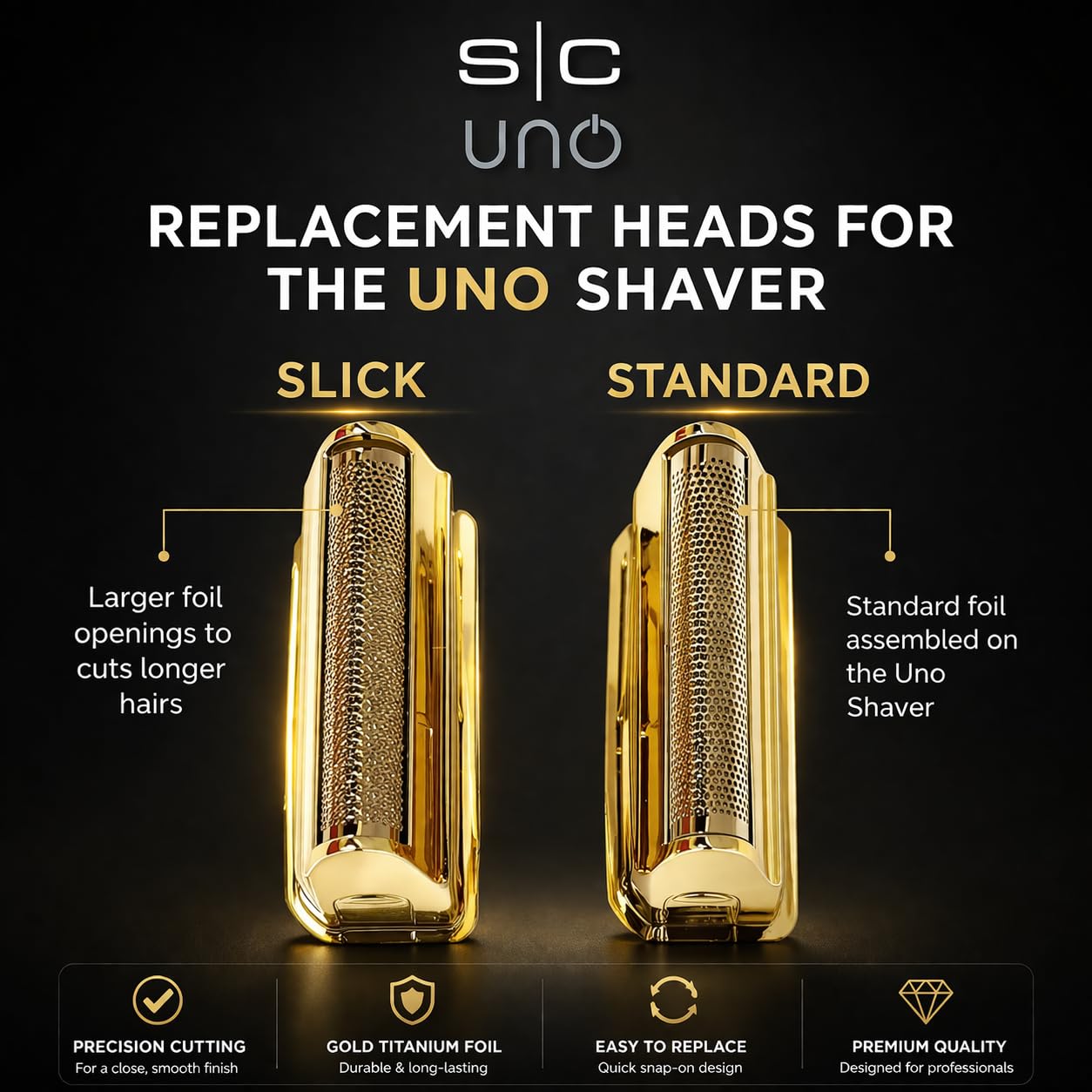 Black GAMMA+ Uno Mini-Sized Travel Cordless Mens Single Foil Shaver, Micro-USB Rechargeable for Shorter Facial Stubble