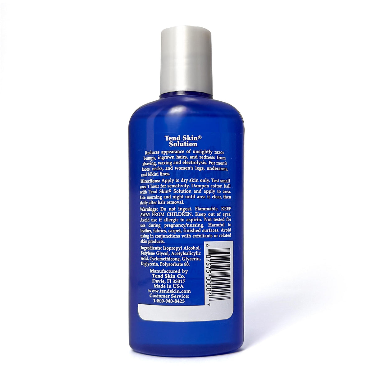 White Smoke Tend Skin Solution for Unsightly Razor Bumps, Ingrown Hair and Razor Burns, Post Shaving and Waxing Toner for Men and Women, Made in USA, 4 Oz