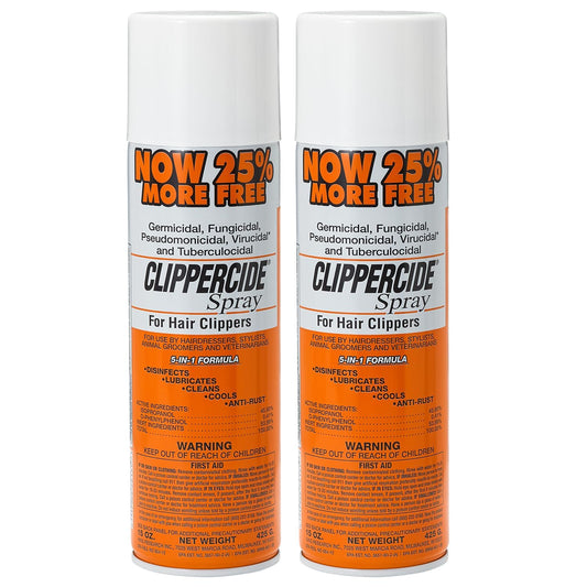 Lavender Clippercide Disinfectant Spray 15 Ounce Size (354ml) 2 Count (2 Pack)