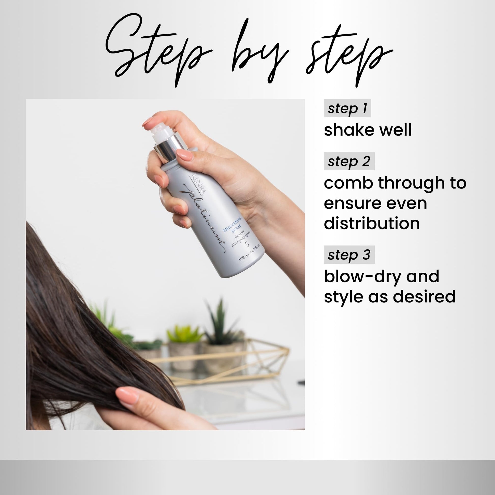 Lavender Kenra Professional Platinum Thickening Spray 5 | Volumizing Styler | All Hair Types | 6.7 fl. oz. (2-Pack)