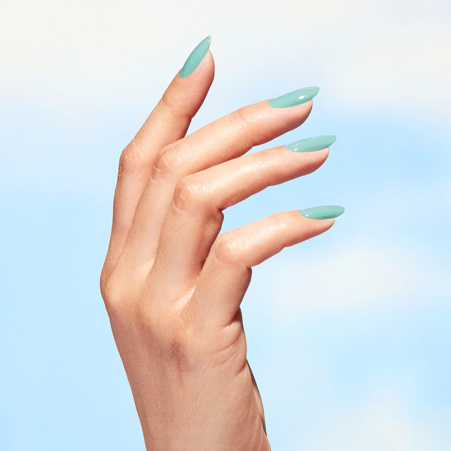 Pale Turquoise OPI Nature Strong Cactus What You Preach | Opaque Bright Blue Crème Natural Origin Nail Polish | Plant Based, Vegan, Cruelty Free