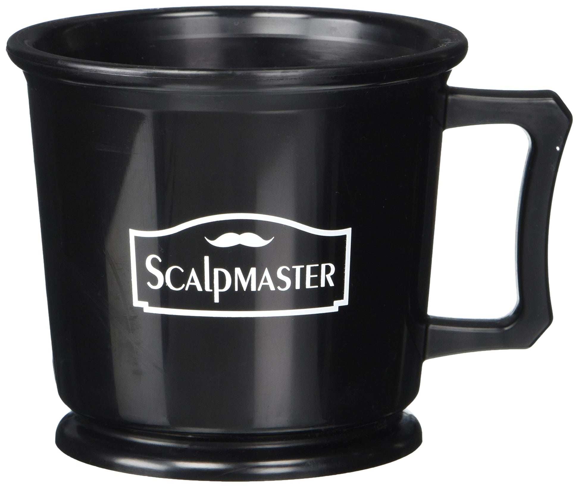 White Smoke SCALPMASTER Barber Grooming Shaving Black Mug SB-SC-MUGR