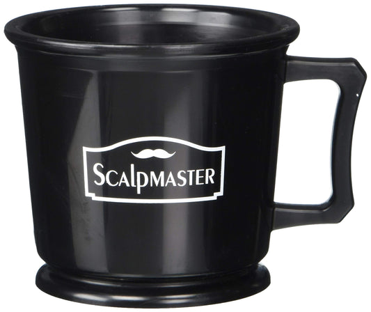 White Smoke SCALPMASTER Barber Grooming Shaving Black Mug SB-SC-MUGR