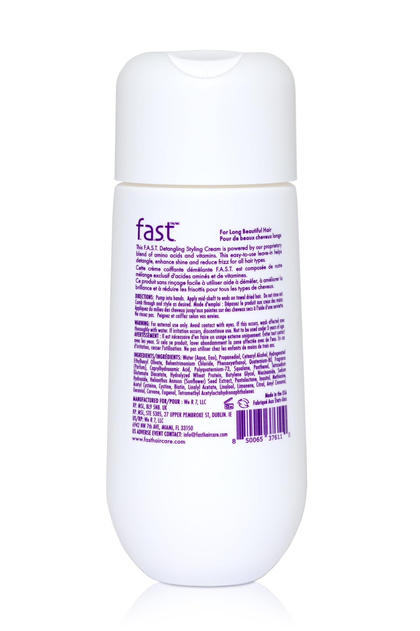 White Smoke Nisim F.A.S.T. Fortified Amino Scalp Therapy Detangling Styling Cream for Long Beautiful Hair, 3 oz (6 oz)