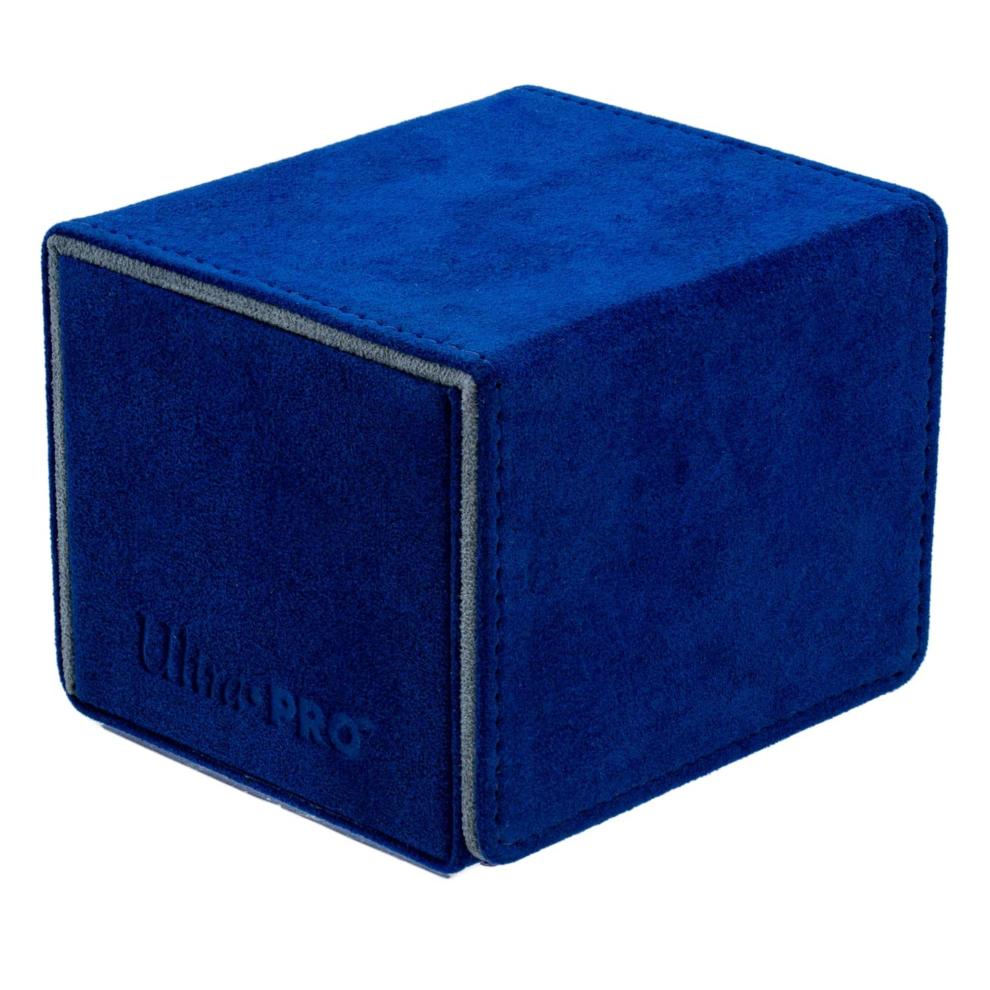 Midnight Blue Ultra Pro - Vivid Alcove Edge Deck Box (Blue) - Protect and Store up to 100 Double Sleeves Standard Size Cards, Perfect for Sports Cards, Gaming Cards & Collectible Trading Cards