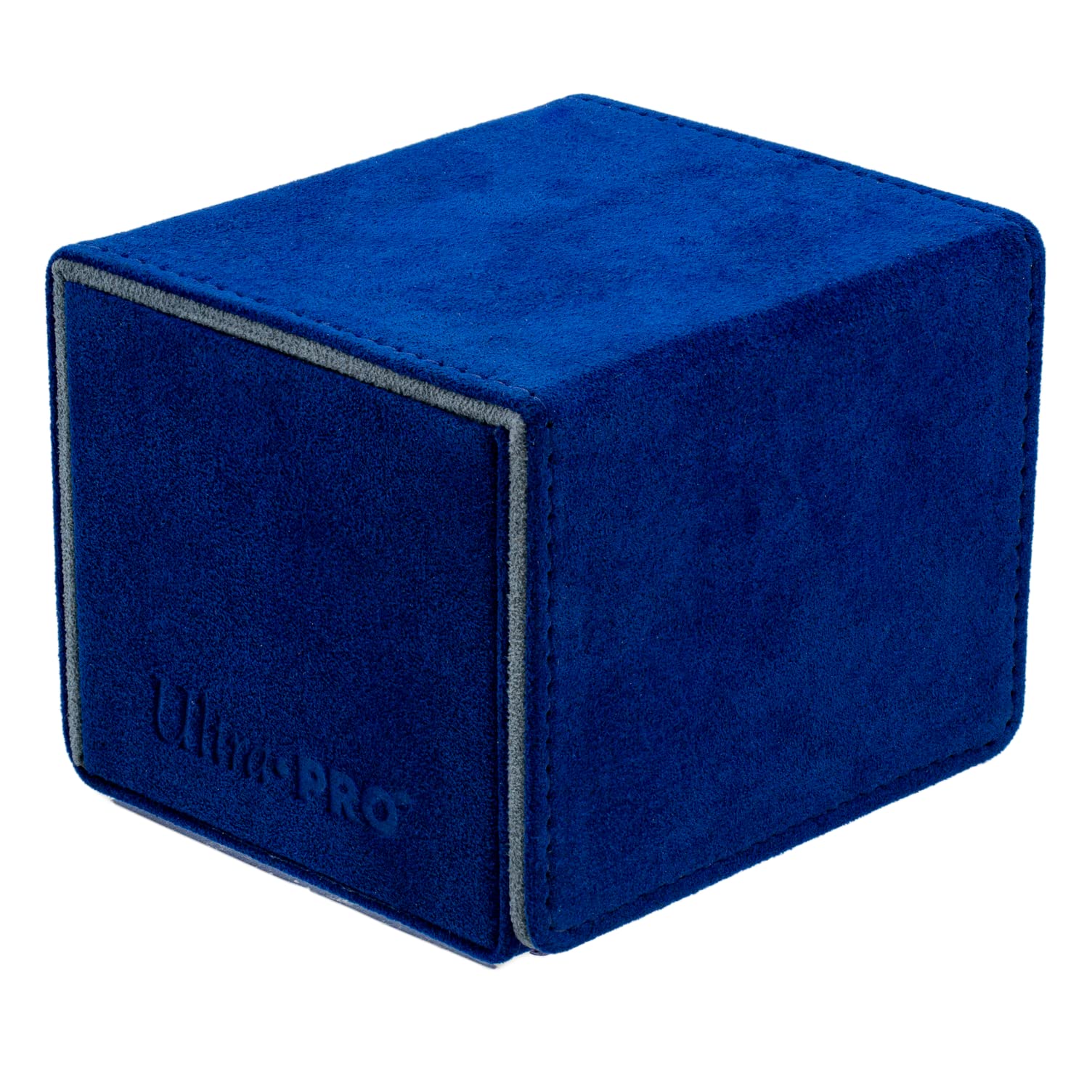 Midnight Blue Ultra Pro - Vivid Alcove Edge Deck Box (Blue) - Protect and Store up to 100 Double Sleeves Standard Size Cards, Perfect for Sports Cards, Gaming Cards & Collectible Trading Cards